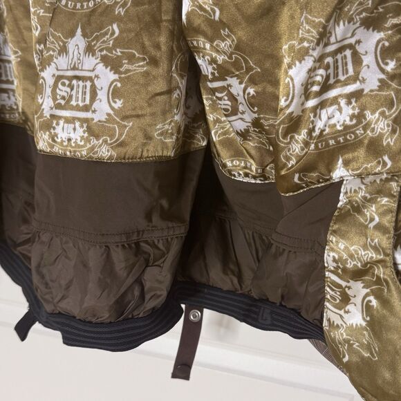 Burton The White Collection Snow Jacket Coat Plaid Brown L bv - Picture 11 of 12